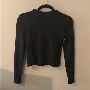 Banana Republic Black Crop Long-sleeve